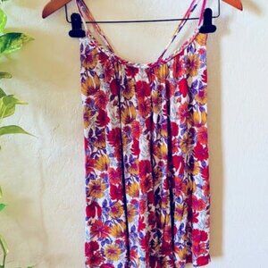 Forever 21 Floral Crossback Tank